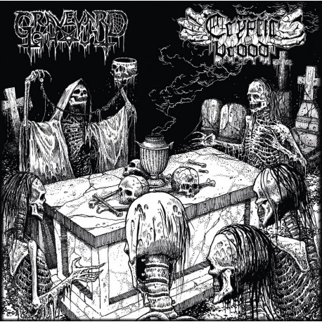 Graveyard Ghoul / Cryptic Brood ‎– The Graveyard Brood - Split LP